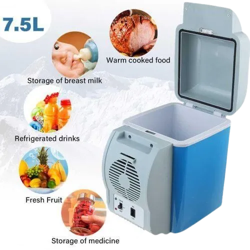 7.5L Capacity Portable Car Refrigerator Cooler And Warmer