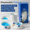 Disposable Foam Ashtray (pack of 25 pcs) منفضة سجائر فوم