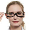 Magnifying Flip Lens Makeup Glasses نظارات مكياج بعدسات مكبرة قابلة للطي