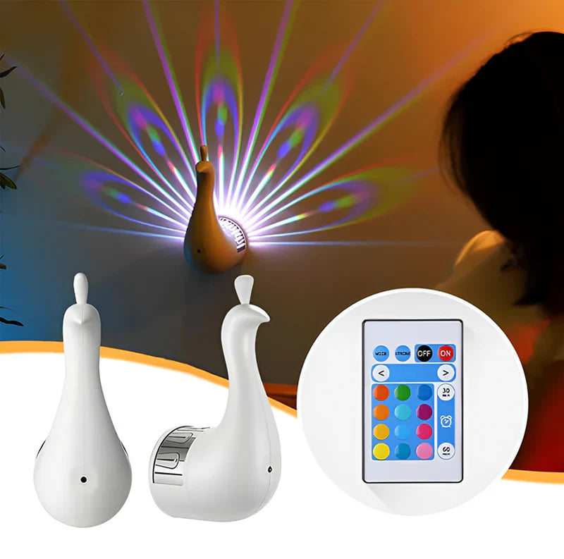 Peacock LED Wall Lamp مصباح جداري   بتصميم طاووس