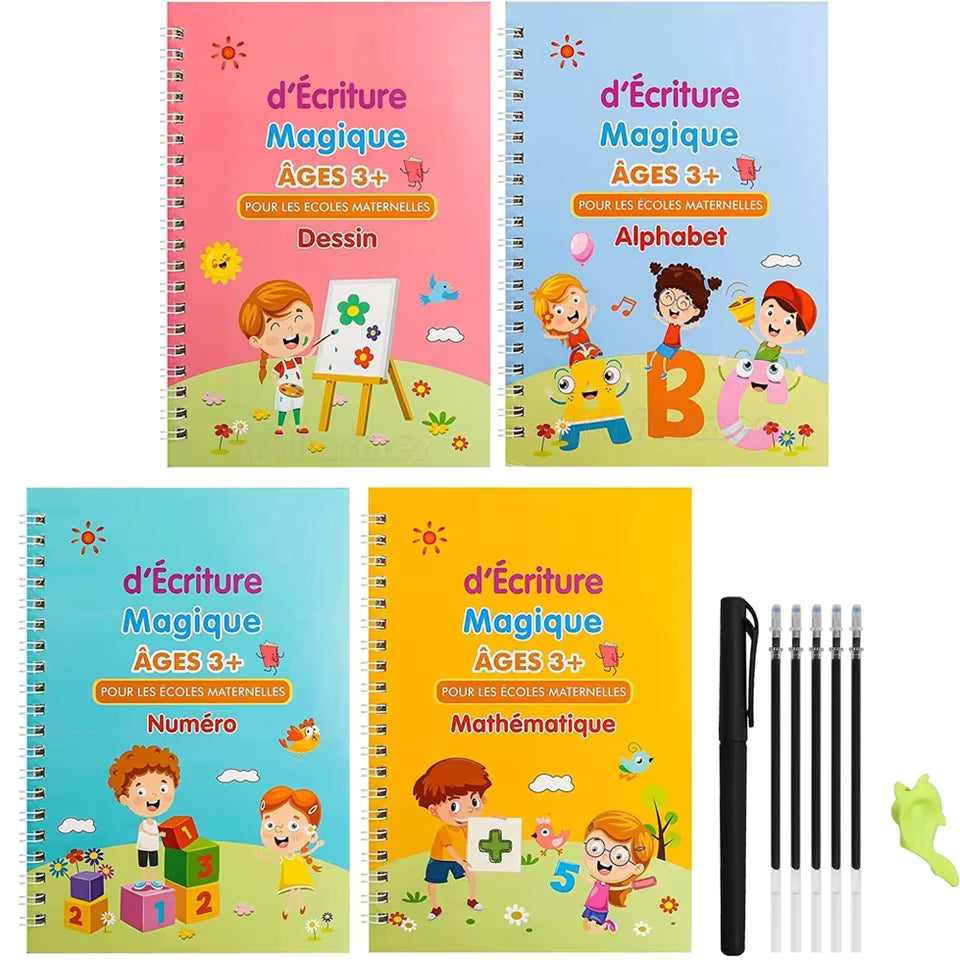 4 in 1 Large Magic Groove Practice Copybook