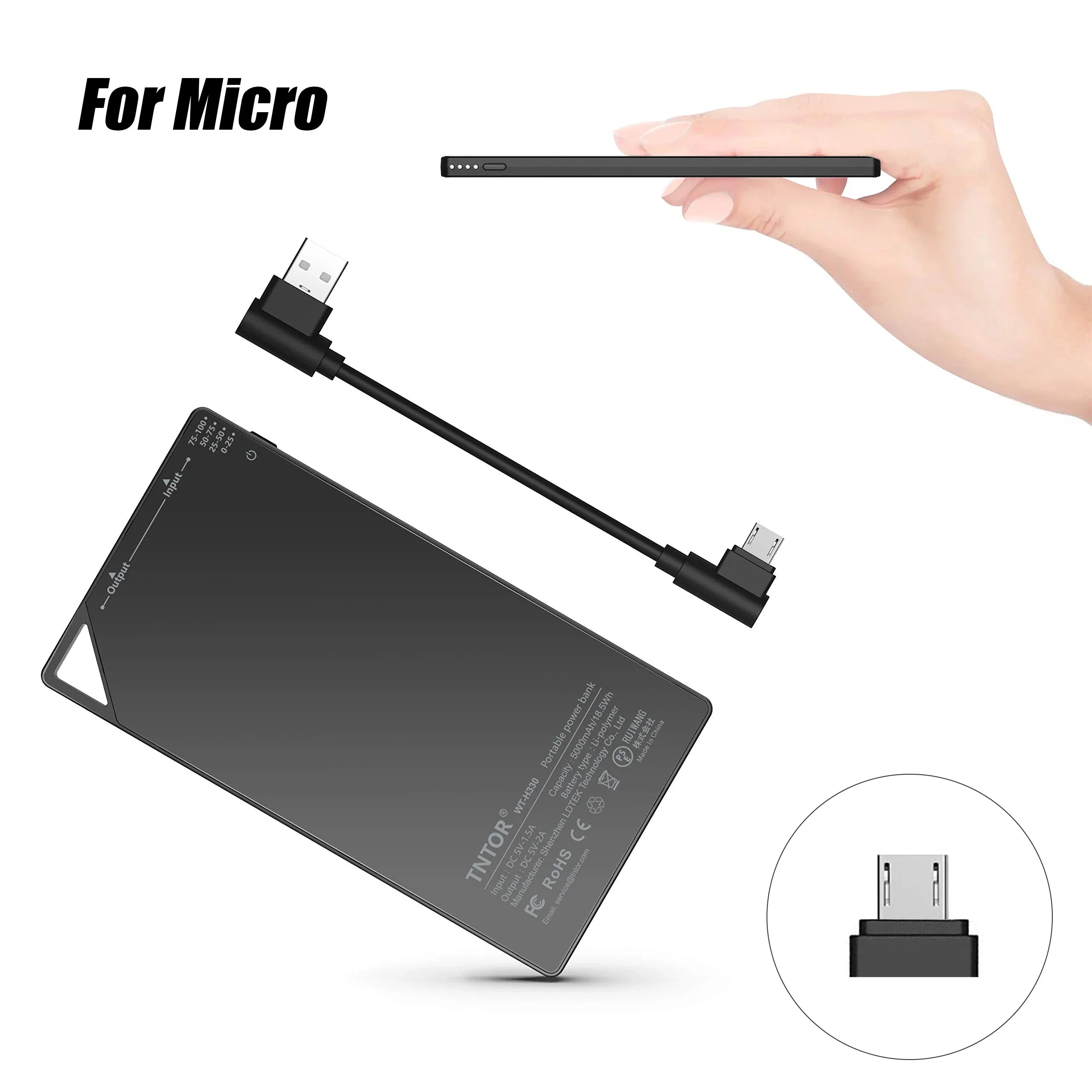 PowerCard V1 ultra slim Powerbank باور بانك فائق النحافة