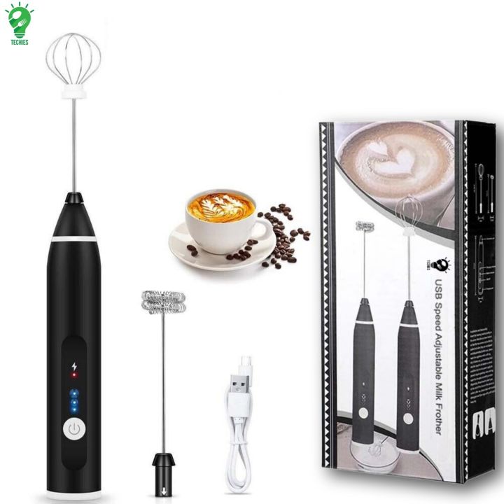 2 in 1 Rechargeable Foam Maker & Egg Beater صانع رغوة وخفاقة بيض قابل للشحن 2 في 1