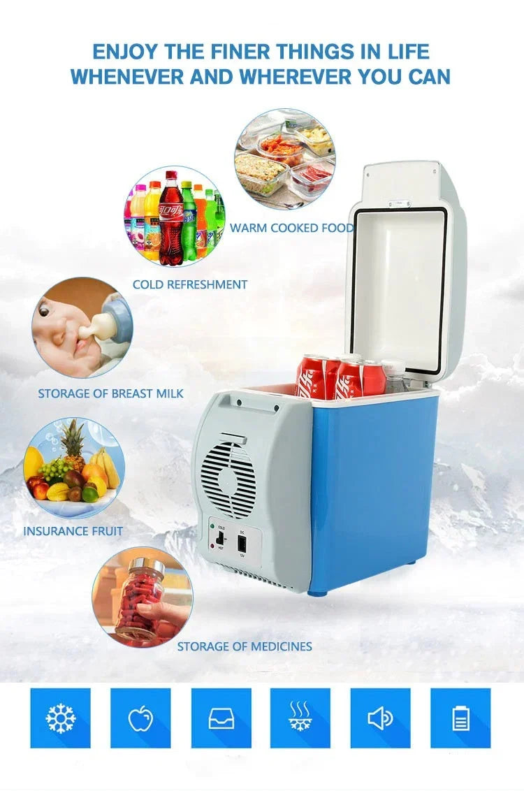 7.5L Capacity Portable Car Refrigerator Cooler And Warmer