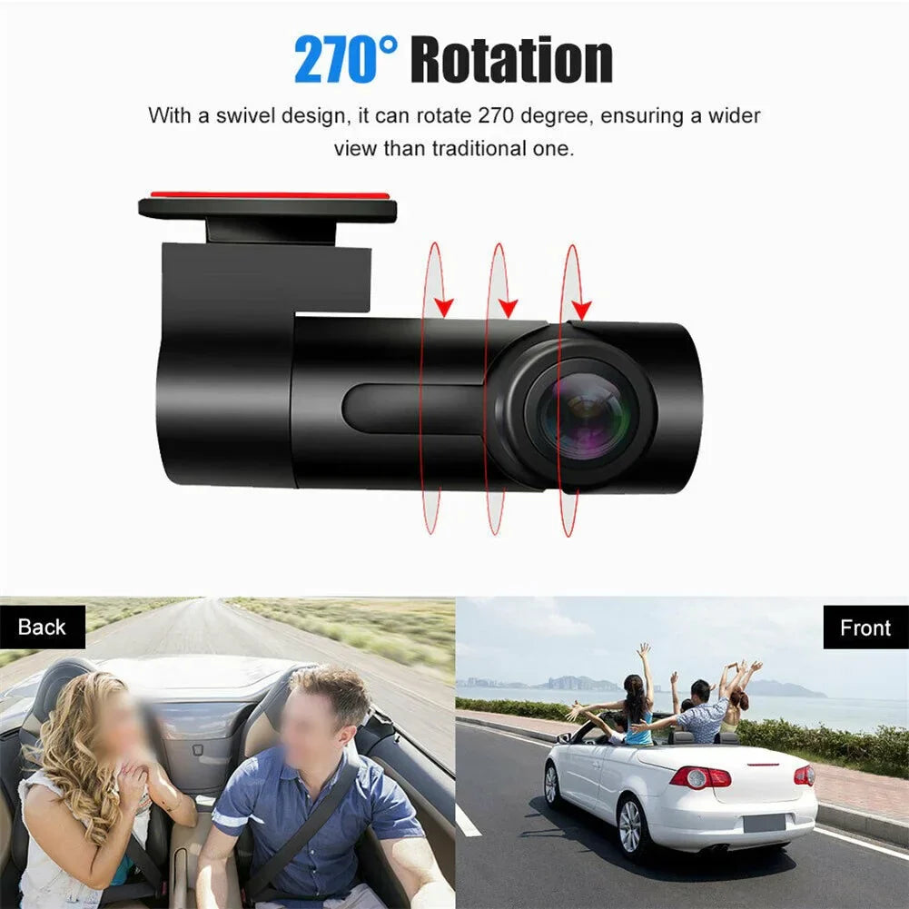Car Wi-Fi Dash Cam Mini Hidden 1080P كاميرا سيارة مخفية مصغيرة 1080P بوايفاي