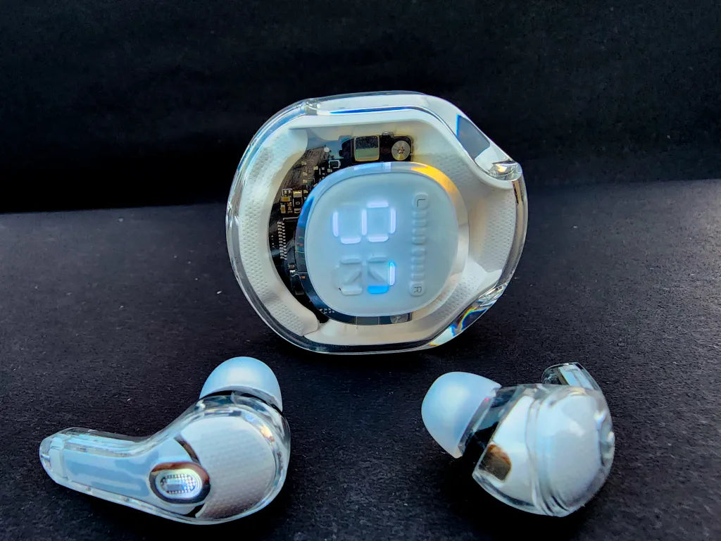 Smartek™ Clear Crystal AT8 Bluetooth Wireless Earbuds سماعات بلوتوث لاسلكية سمارتيك