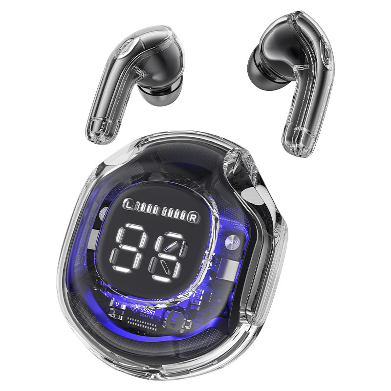 Smartek™ Clear Crystal AT8 Bluetooth Wireless Earbuds سماعات بلوتوث لاسلكية سمارتيك