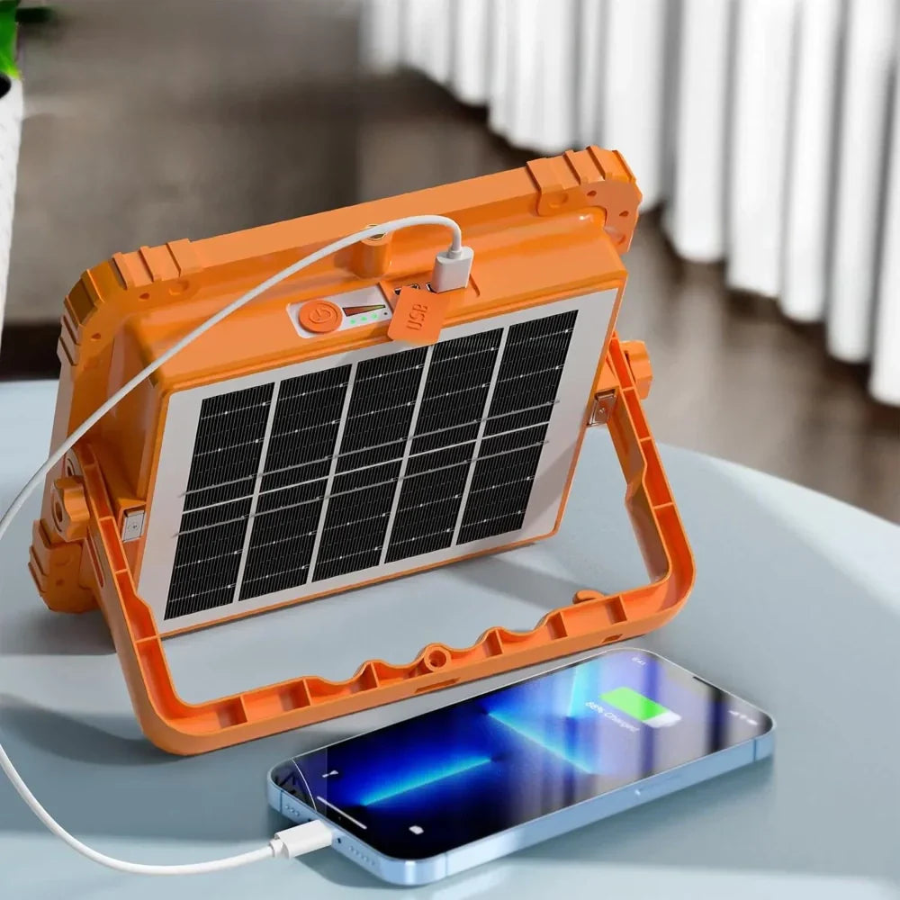 TGD-200W-YELLOW | Solar work lamp | Power bank function | LED