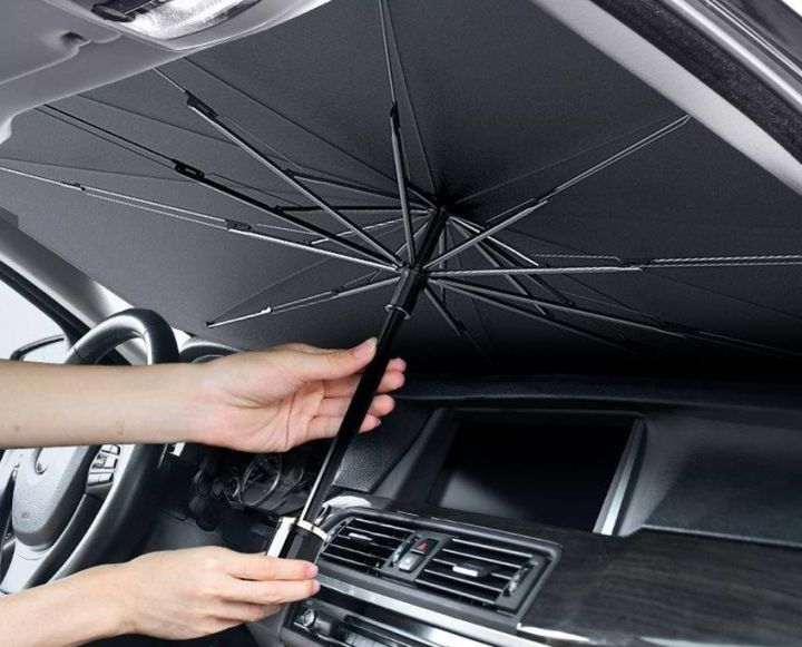 Foldable Sunshade Car Umbrella مظلة سيارة قابلة للطي للحماية من الشمس