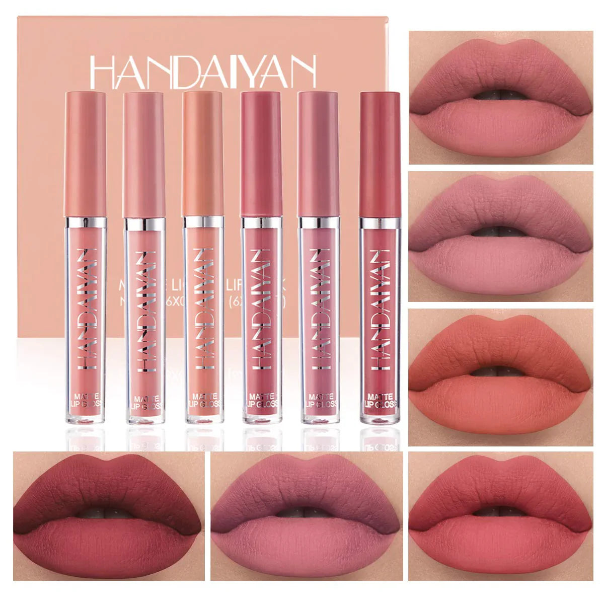 Lipstick Handaiyan Matte Set طقم أحمر شفاه مات