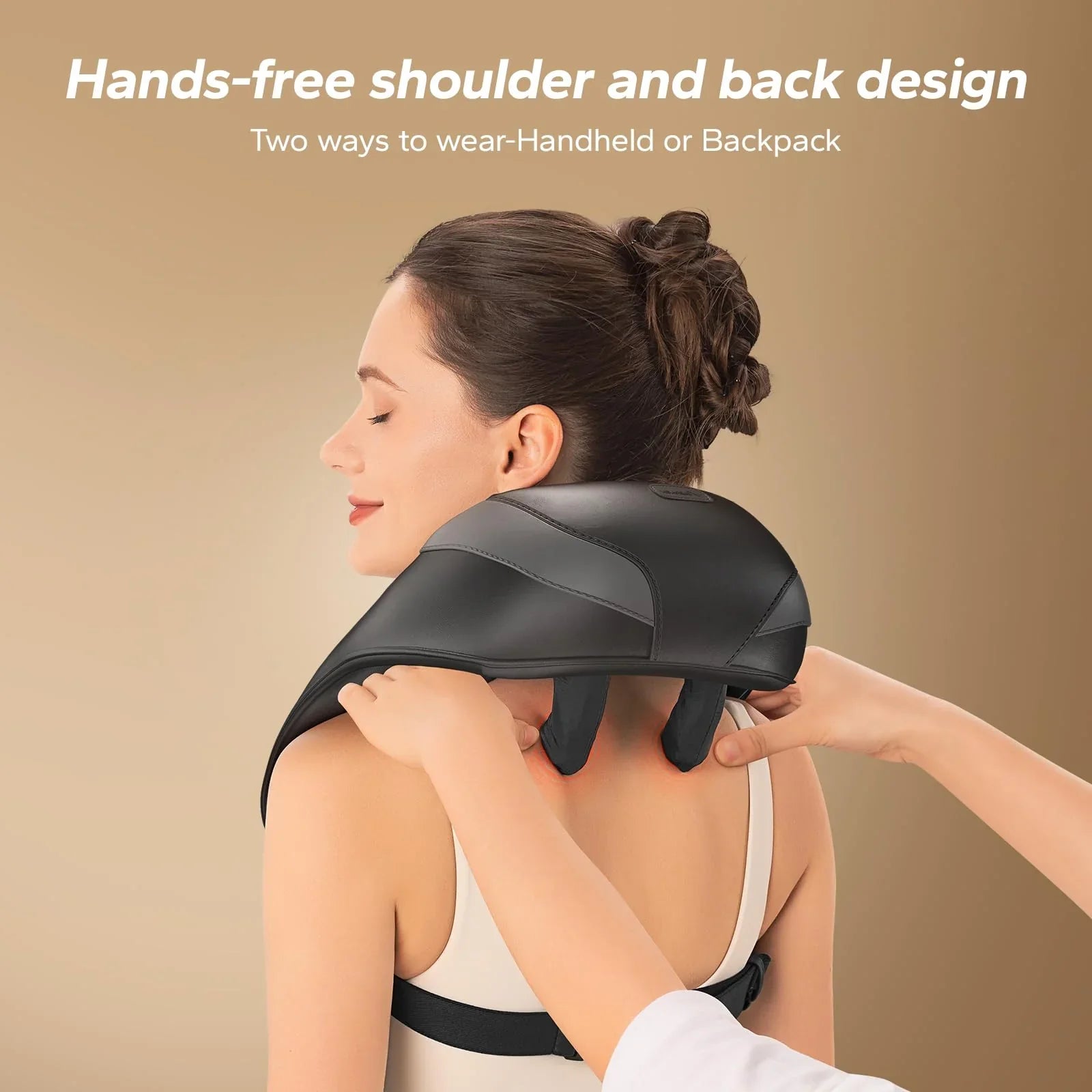 Shiatsu Neck Massager with Heat - Full Body Pain Relief مدلك رقبة شياتسو بالحرارة لتخفيف آلام الجسم