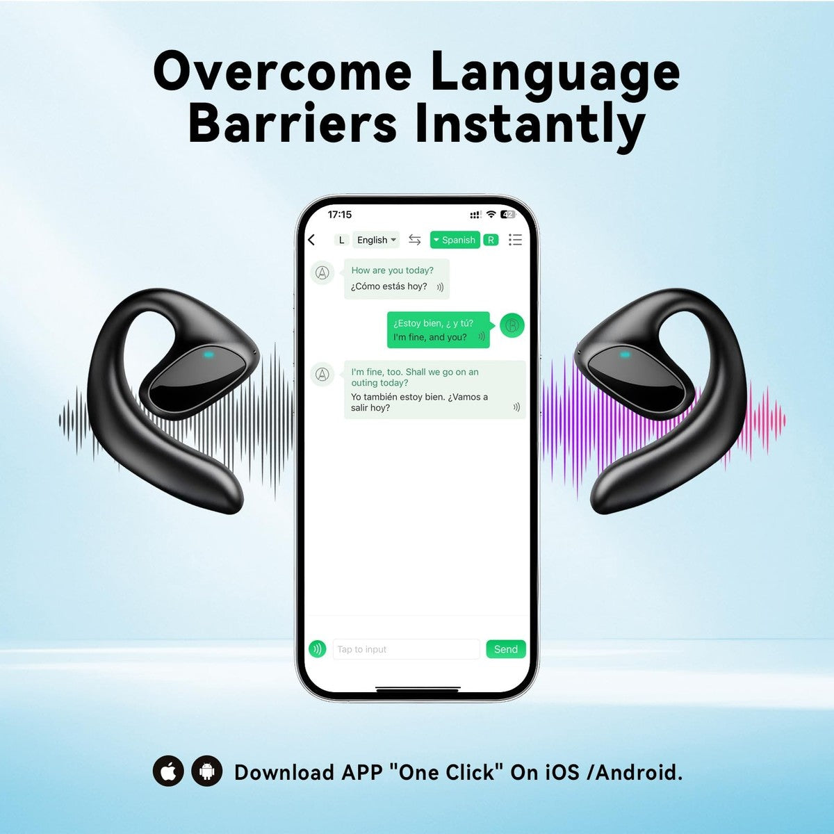 AI Smart H79 Translation Headphones سماعات ترجمة ذكية