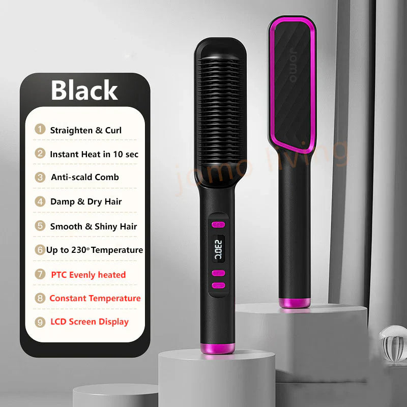 HEATED STRAIGHTENING BRUSH | 2024 New Version فرشاة تمليس ساخنة | إصدار 2024